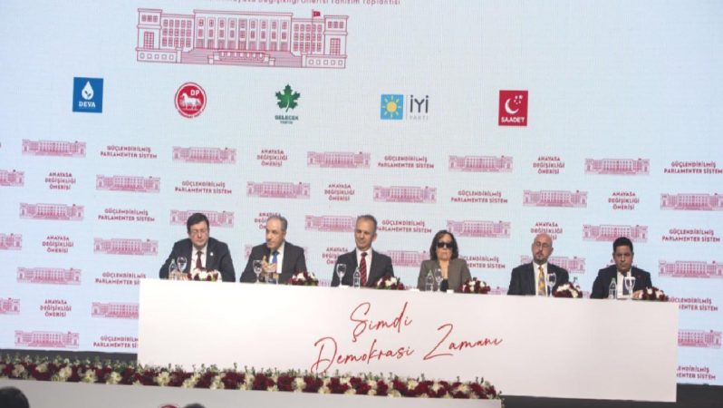 Altılı masanın anayasa değişikliği çalışması tanıtıldı