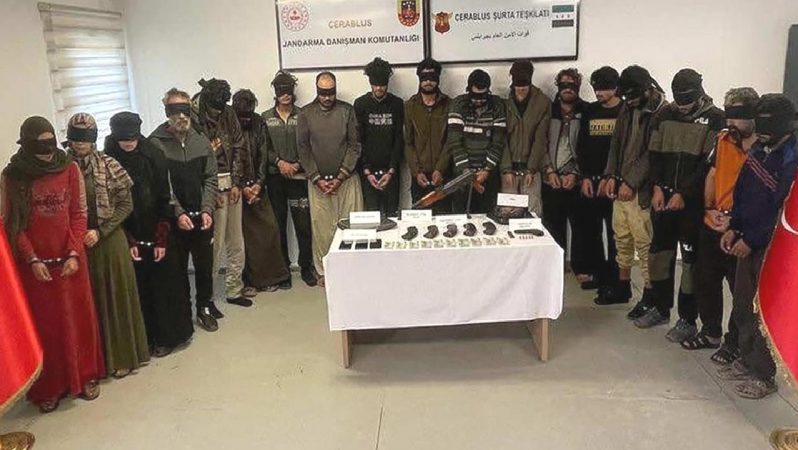 Suriye’nin kuzeyinde DEAŞ ve PKK’lı 18 terörist yakalandı