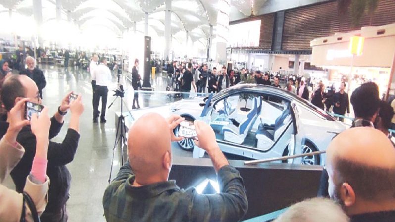 Togg, İstanbul Havalimanı’nda sergilenmeye başladı